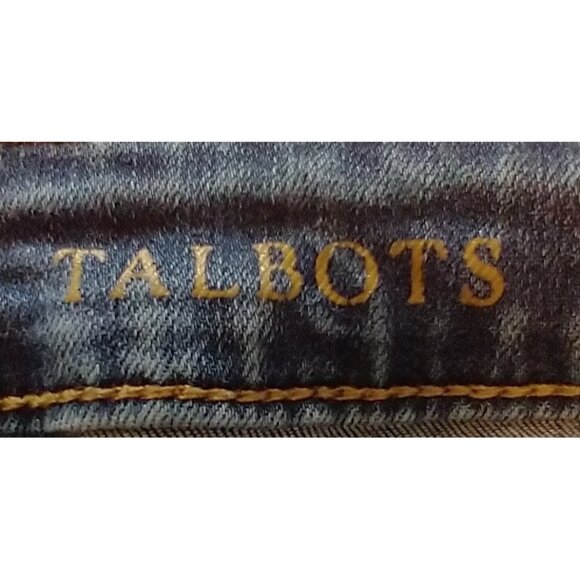 Talbots Heritage Jeans Women's Straight Leg Stretch Mid Rise Blue Denim - 18WP - Picture 7 of 8